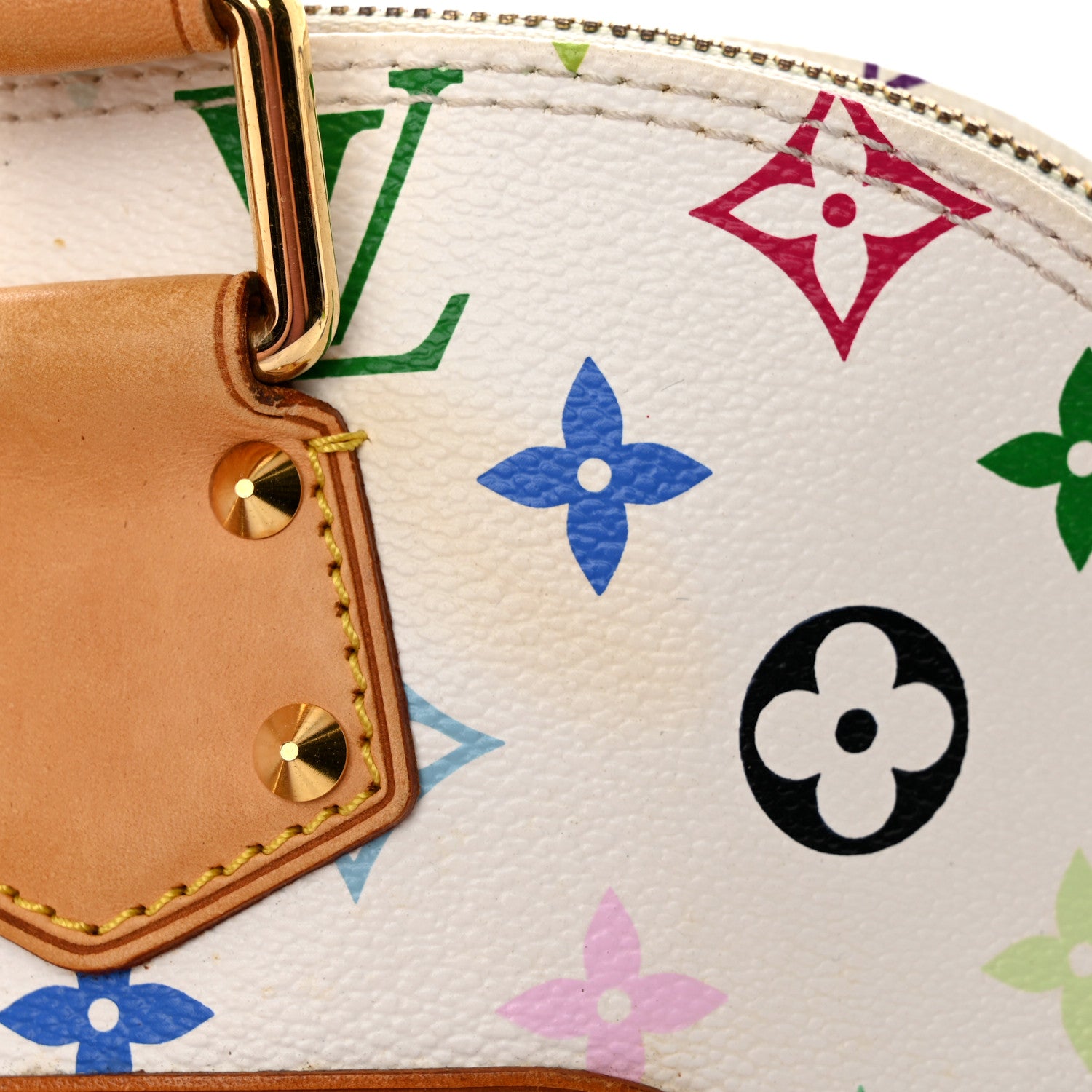 Louis Vuitton LOUIS VUITTON Monogram Multicolor Alma PM White 19 of 22
