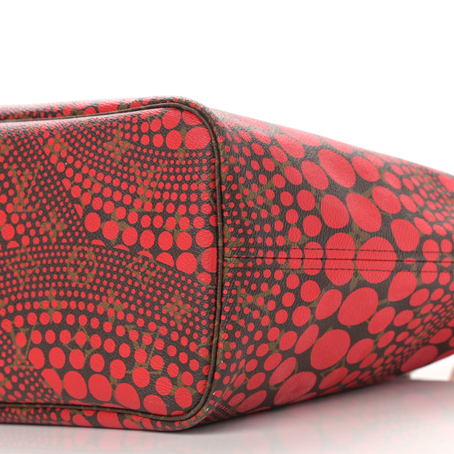 Monogram Kusama Waves Neverfull MM Red