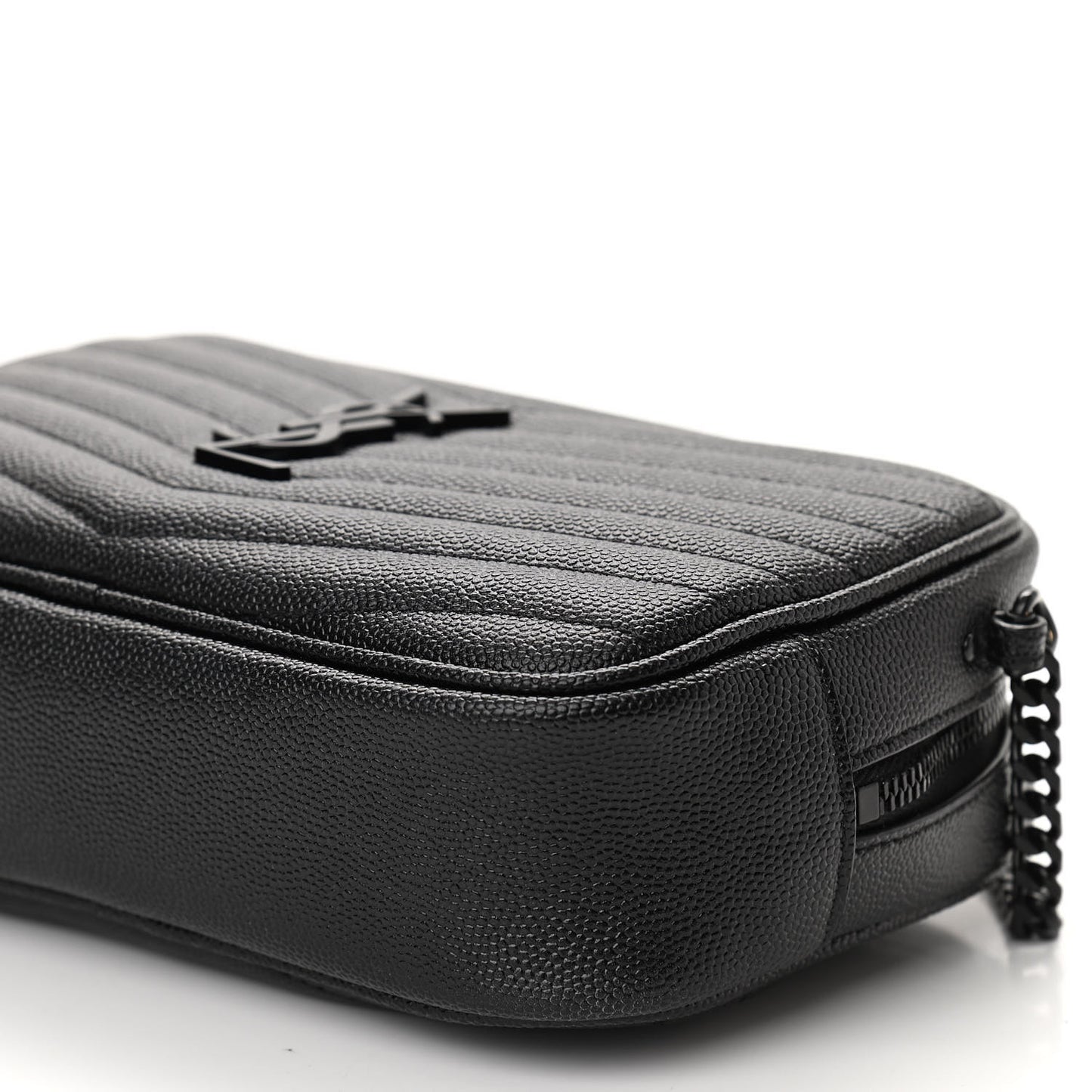 Grain De Poudre Matelasse Monogram Mini Lou Camera Bag Black