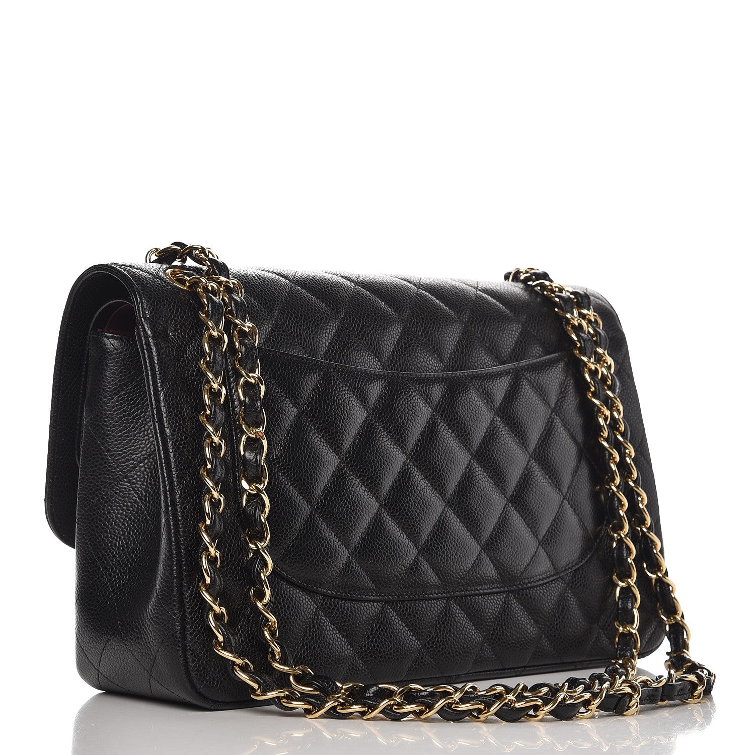 Chanel Caviar Quilted Jumbo Double Flap Black 4 of 9