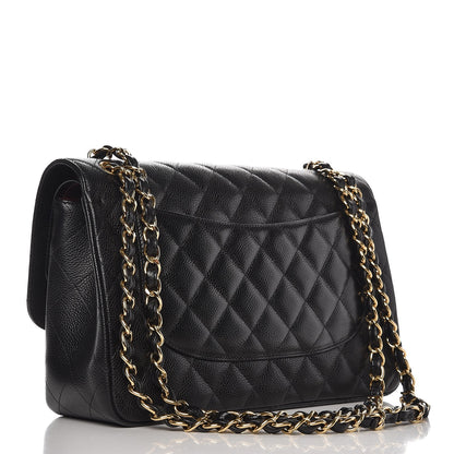 Chanel Caviar Quilted Jumbo Double Flap Black 4 of 9