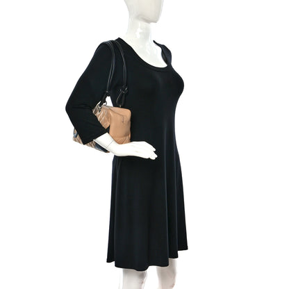 Chanel Calfskin Quilted Large Cambon Bowler Beige Black 2 of 14