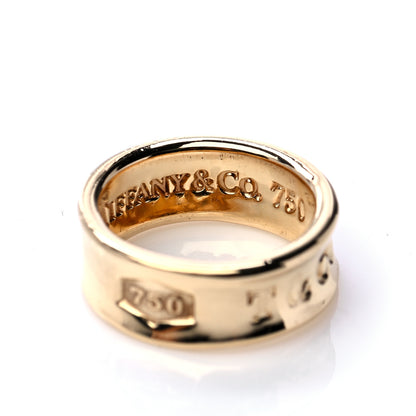 Tiffany 18K Yellow Gold 1837 Band Ring 44 3 4 of 7