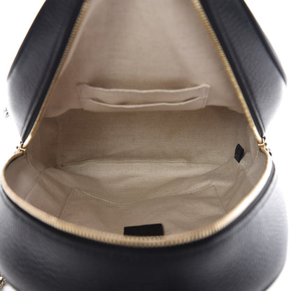 Gucci Pebbled Calfskin Soho Chain Backpack Black 4 of 7