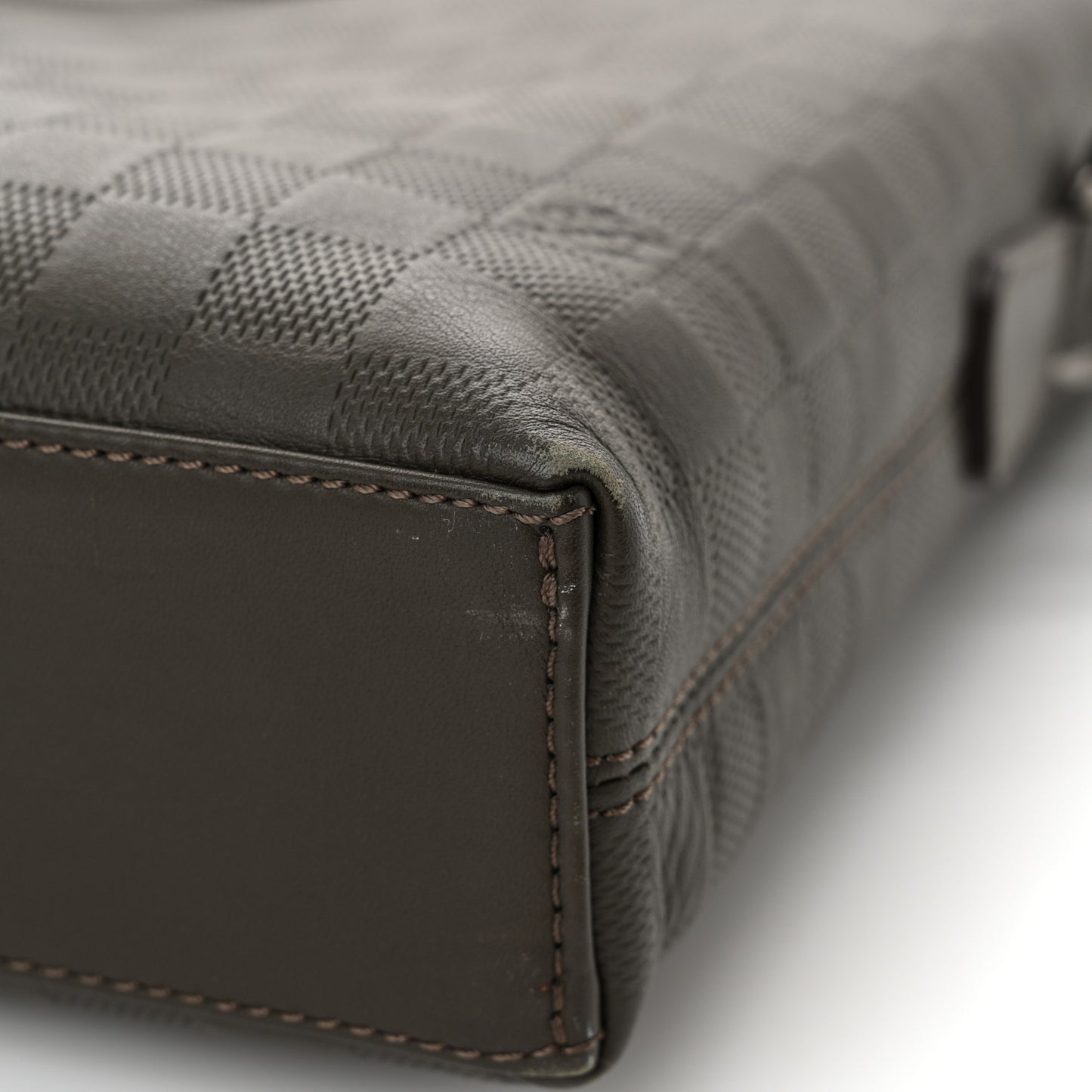 Damier Infini Porte-Documents Jour Granit