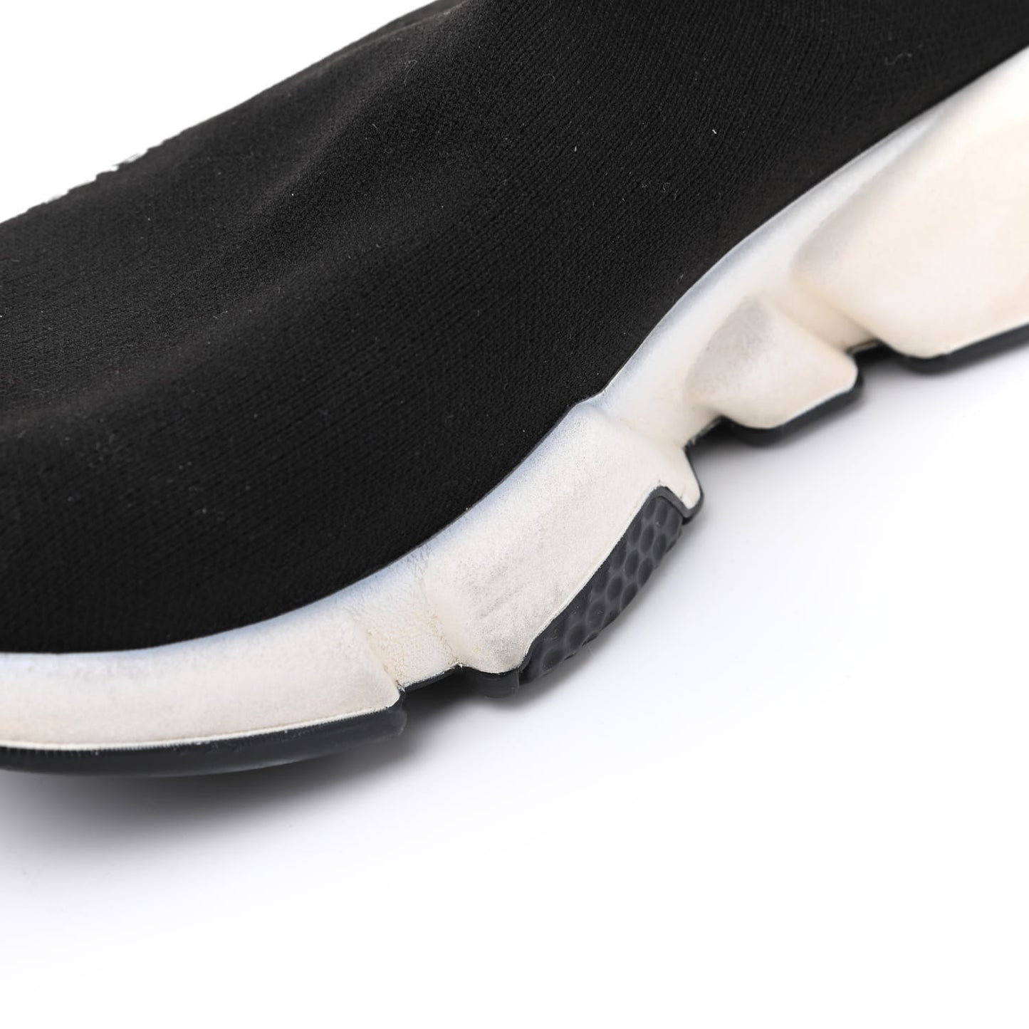 Neoprene Knit Womens Speed Sneakers 38 Black White