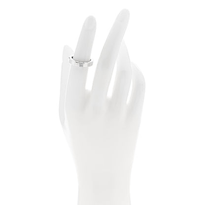 Chopard 18K White Gold Diamond Ice Cube Band Ring 49 5 2 of 5