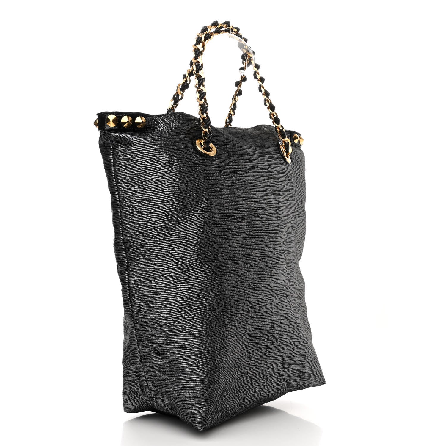 Louis Vuitton Metallic Jacquard Double Jeu Tote Silver 3 of 14