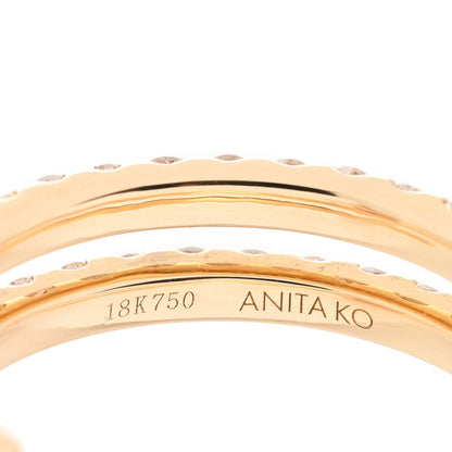 Anita Ko 18K Yellow Gold Diamond Coil Ring 60 9 4 of 5