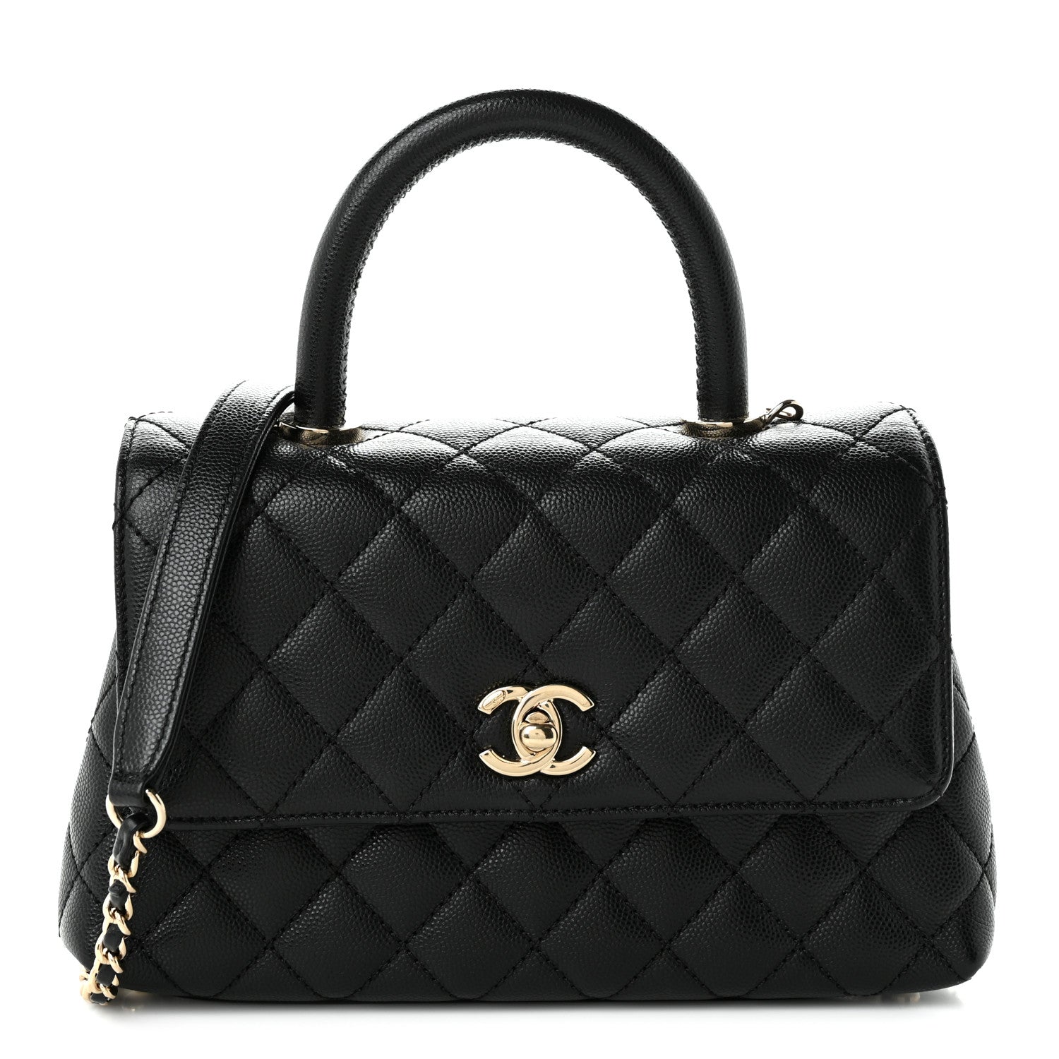Chanel Caviar Quilted Mini Coco Handle Flap Black 1 of 10
