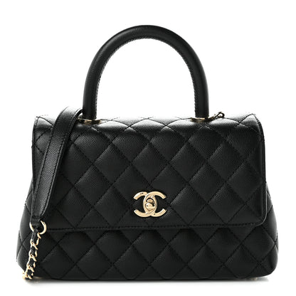 Chanel Caviar Quilted Mini Coco Handle Flap Black 1 of 10