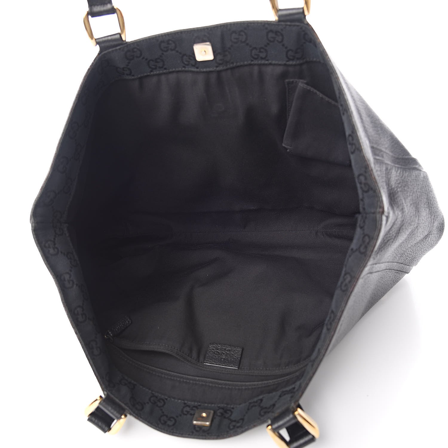 Gucci Calfskin Large Abbey Tote Black 5 of 11