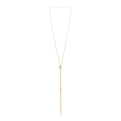 David Yurman 18K Yellow Gold Diamond Stax Lariat Necklace 3 of 4
