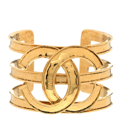 Chanel Metal CC Cuff Gold 1 of 4