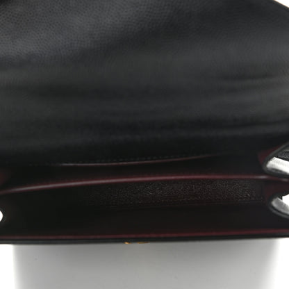 Saint Laurent Grain de Poudre Mini Classic Monogram Cassandra Top Handle Black Rouge Legion 5 of 11