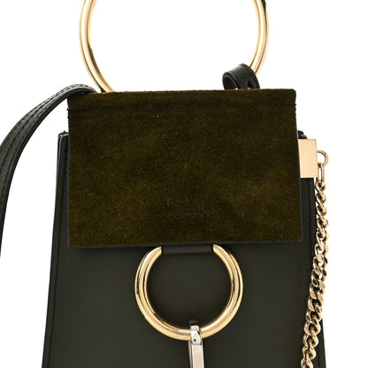 Chloe Suede Calfskin Mini Faye Bracelet Bag Deep Forrest 7 of 9