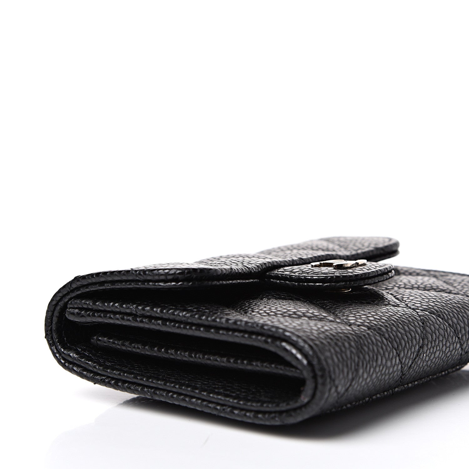 Chanel Caviar Quilted Flap Card Holder Wallet Black 6 of 11