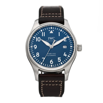 IWC Stainless Steel Calfskin 40mm Pilot Mark XVIII Edition Le Petit Prince Automatic Watch Blue IW327010 1 of 4