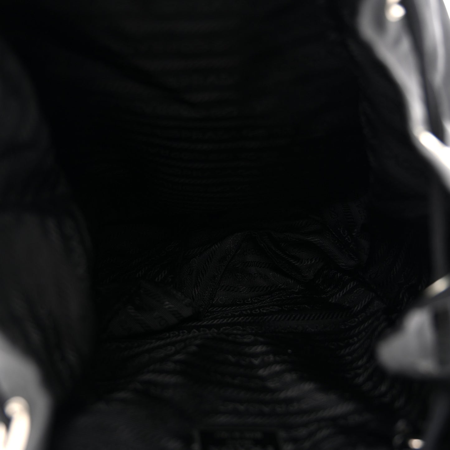 Tessuto Nylon Vela Cinch Backpack Black