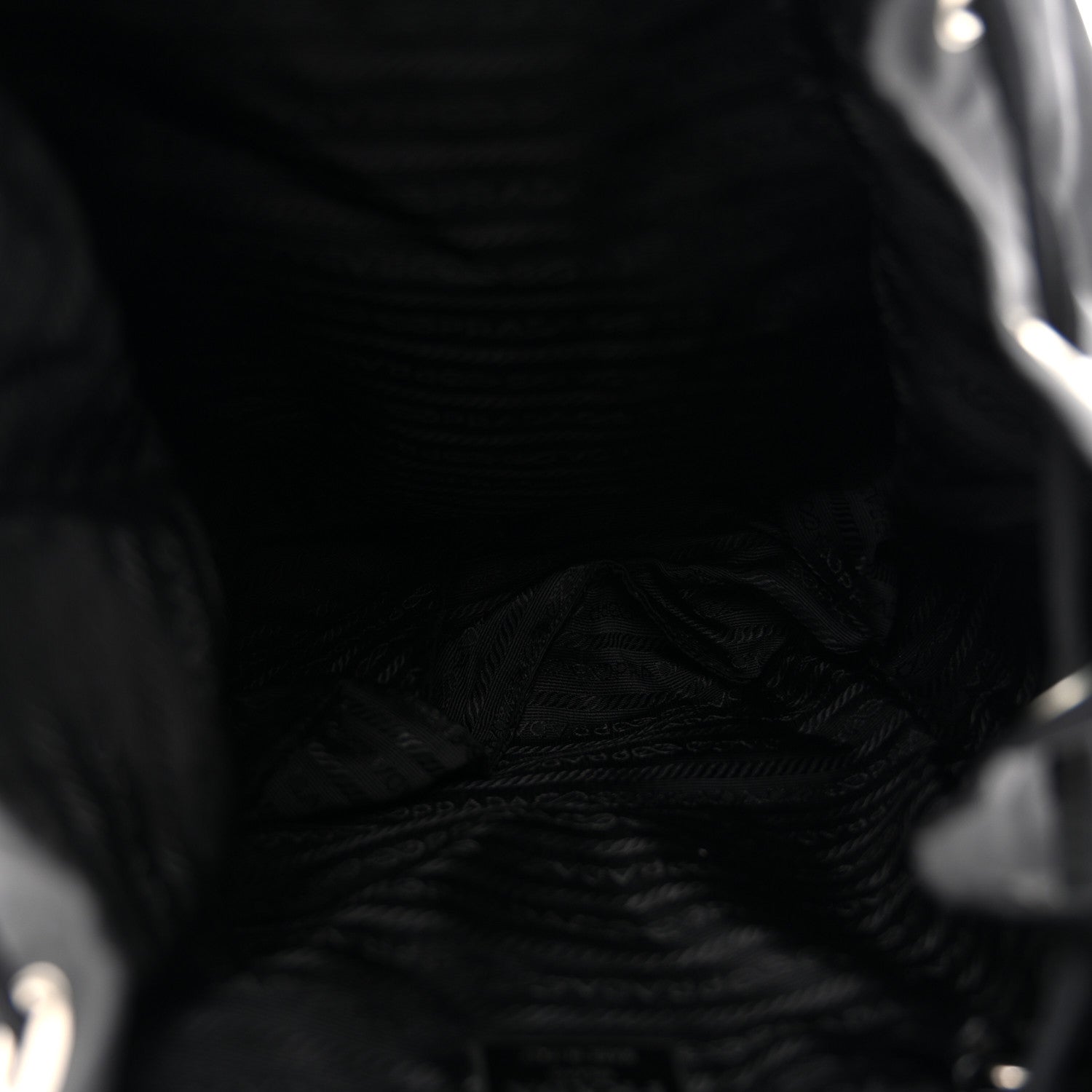 Prada Tessuto Nylon Vela Cinch Backpack Black 5 of 16