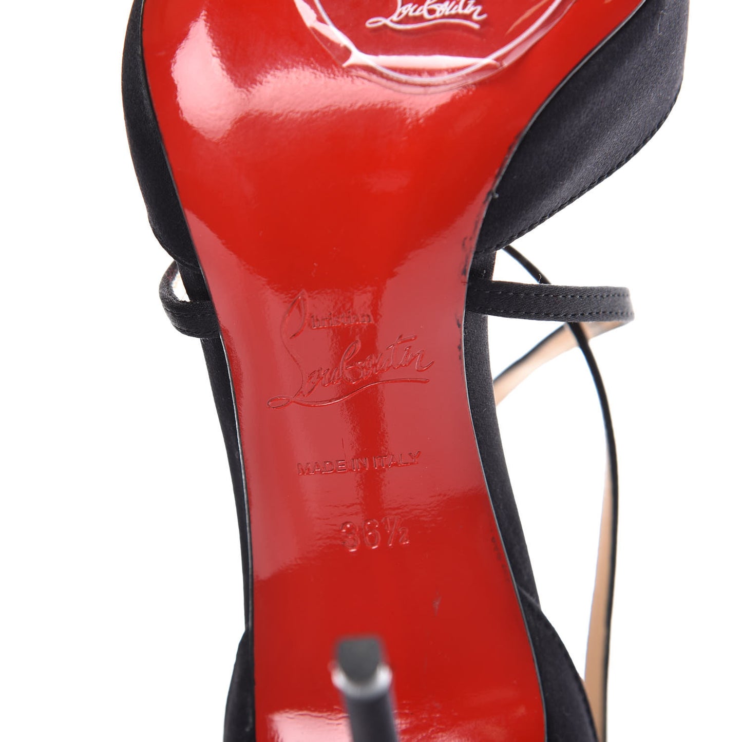 Crepe Satin Gela Davis 100 Pumps 36.5 Black