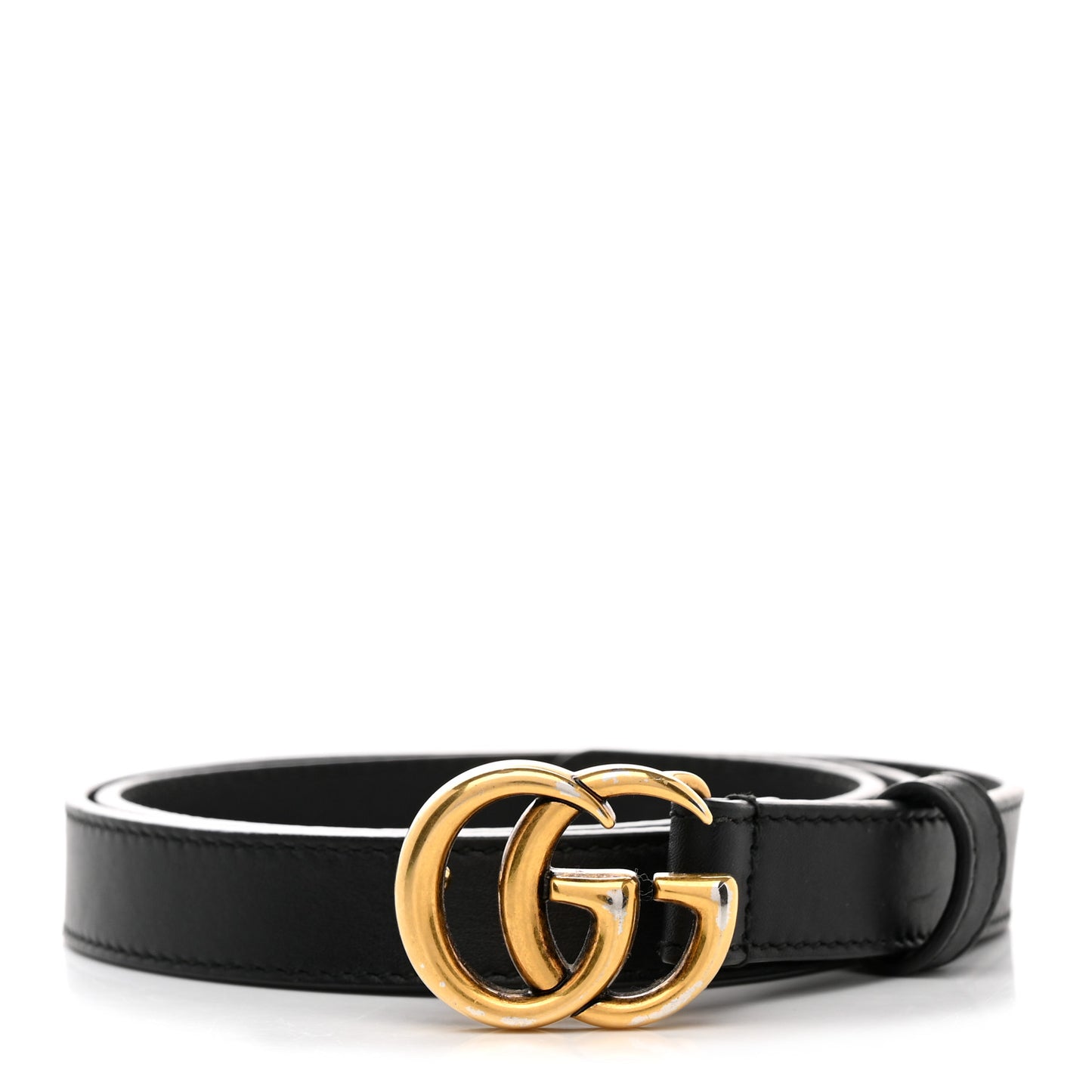 Calfskin Double G 20mm Belt 75 30 Black