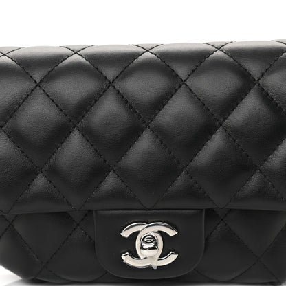 Chanel Calfskin Quilted CC Uniform Flap Belt Bag Black 9 of 11