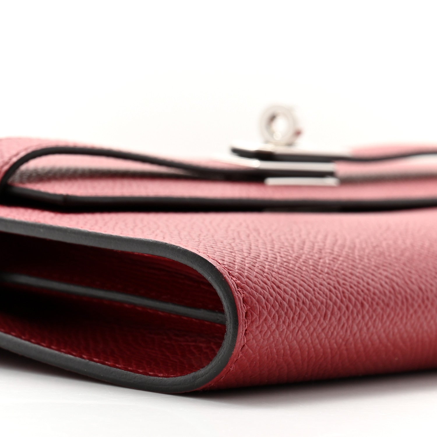 Hermes Epsom Kelly Wallet To Go Rouge Grenat 10 of 11