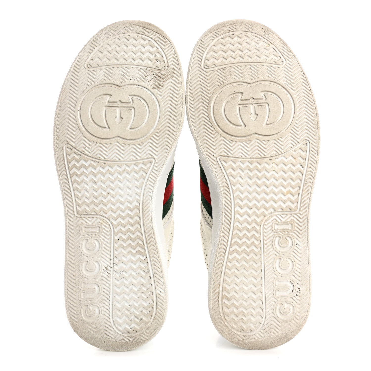 Gucci Calfskin Web Perforated Womens Platform 55mm Sneakers 40 White Bright Splash 6 of 18