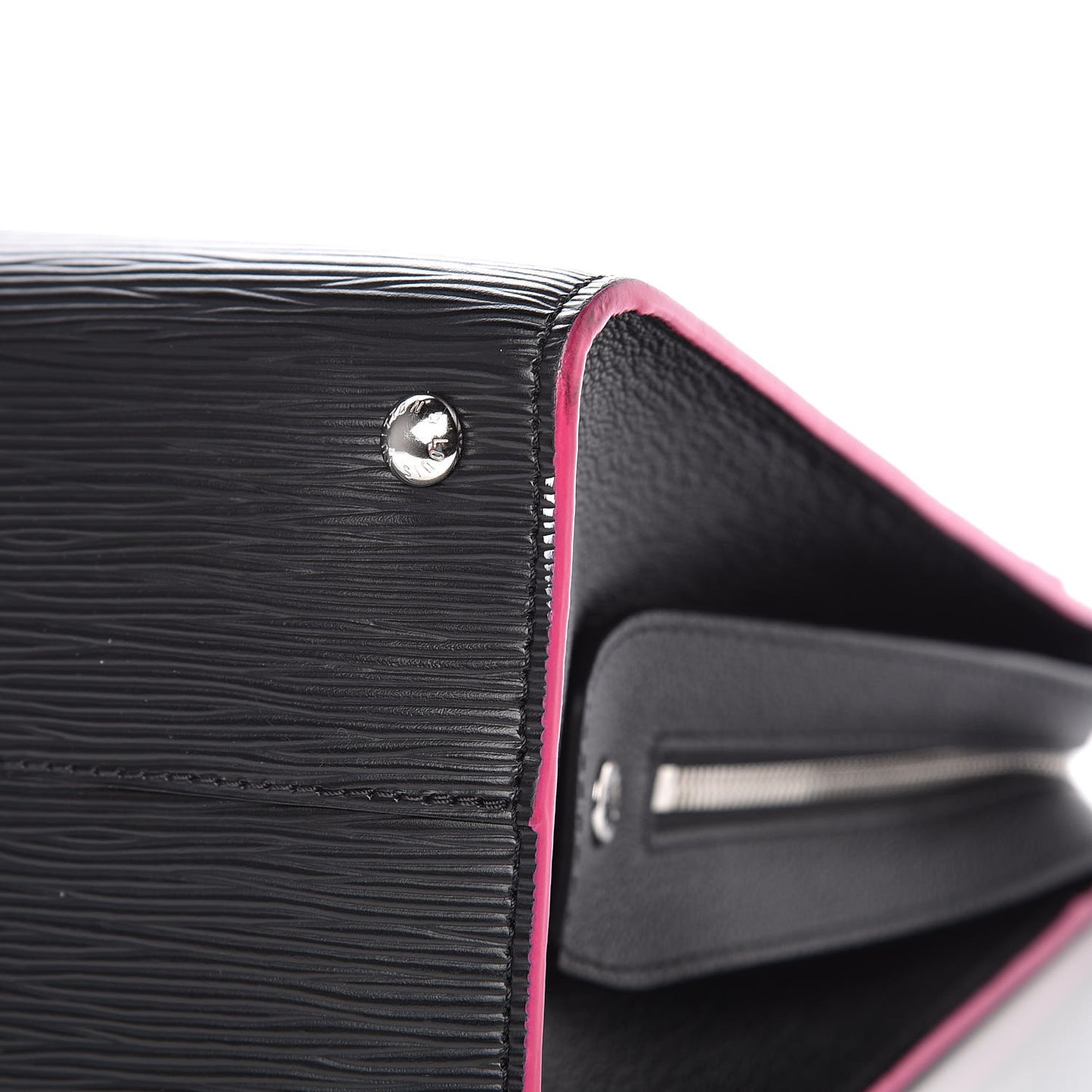 Epi Vaneau GM Black Hot Pink