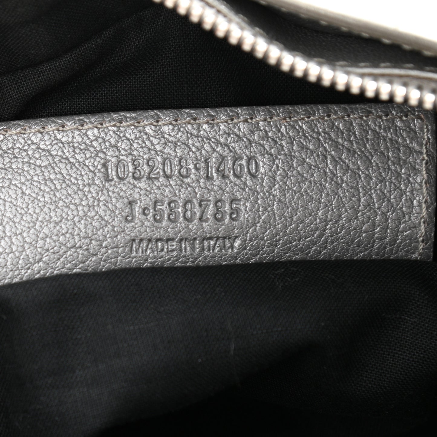 Pearlescent Goatskin Classic Palladium Hardware First Gris Gris Light