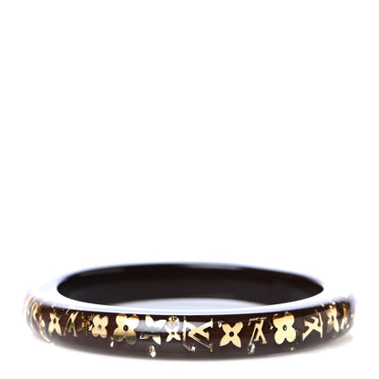 Louis Vuitton Resin Swarovski Medium Inclusion Bracelet PM Marron 3 of 7