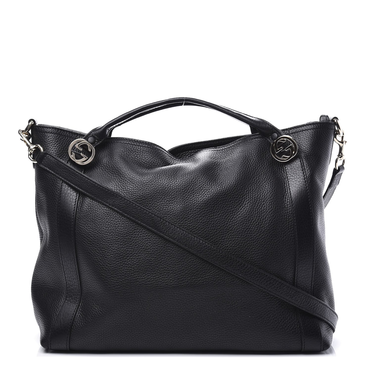 Gucci Cellarius Calfskin Medium Miss GG Top Handle Bag Black 1 of 10