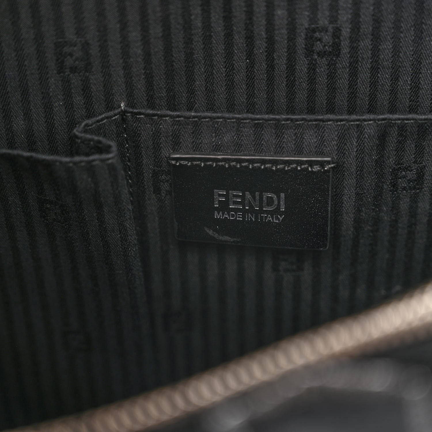 Fendi Patent Vitello Elite Regular 2Jours Tote Black 6 of 12