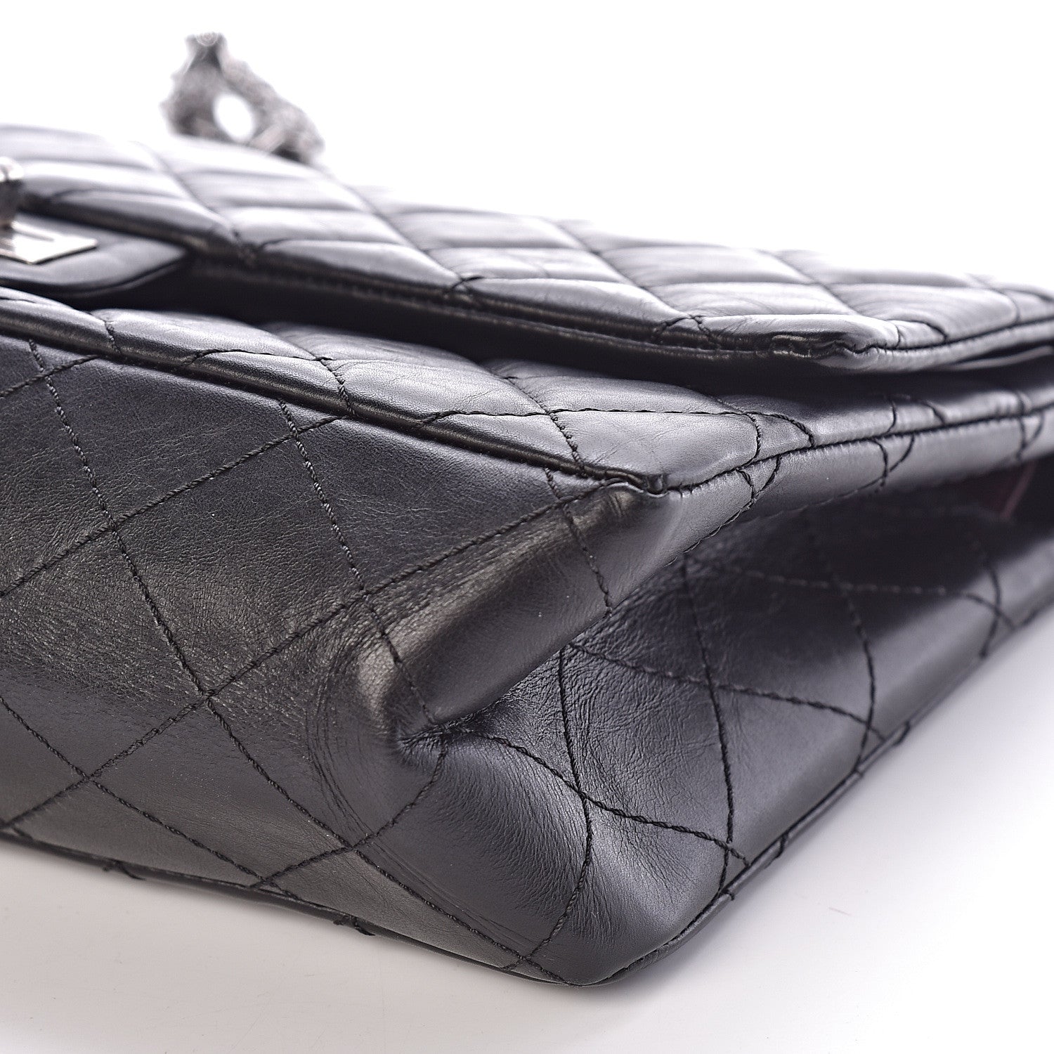 Chanel Aged Calfskin Quilted 2.55 Reissue 226 Flap Black 9 of 10