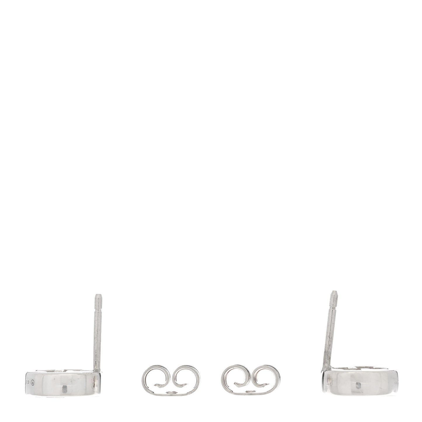 Sterling Silver Interlocking GG Stud Earrings