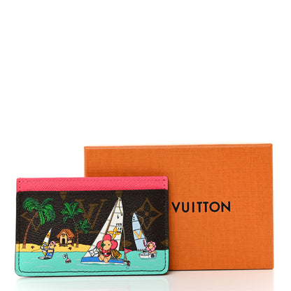Louis Vuitton Monogram 2023 Vivienne Beach Cardholder Dragon Fruit Pink 7 of 7
