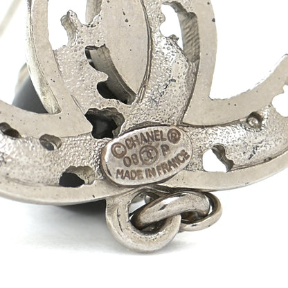 Chanel Ruthenium Bead CC Drop Earrings Black 4 of 4