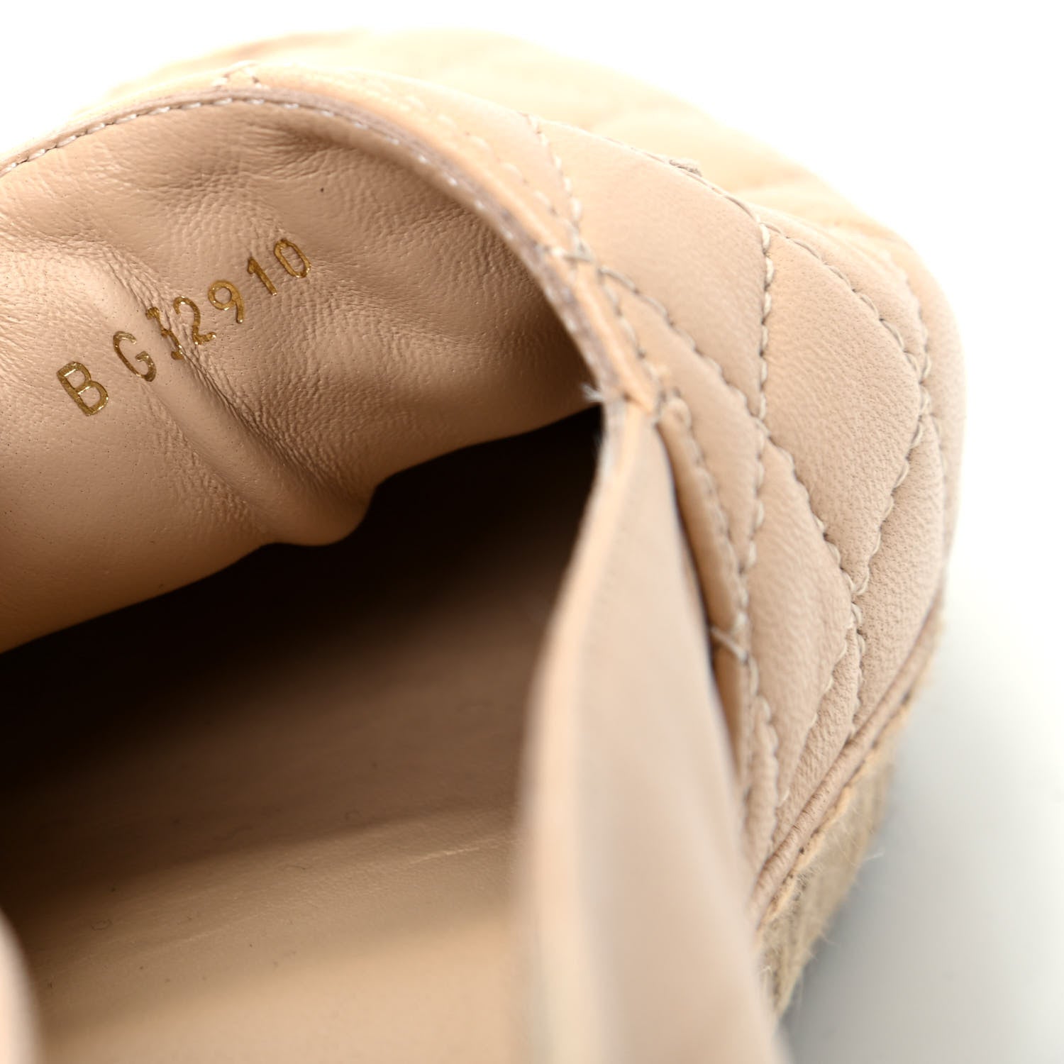 Chanel Lambskin Quilted CC Espadrilles 39 Beige 10 of 12