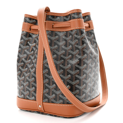 Goyard Goyardine Petit Flot Bucket Bag PM Black Gold 3 of 9