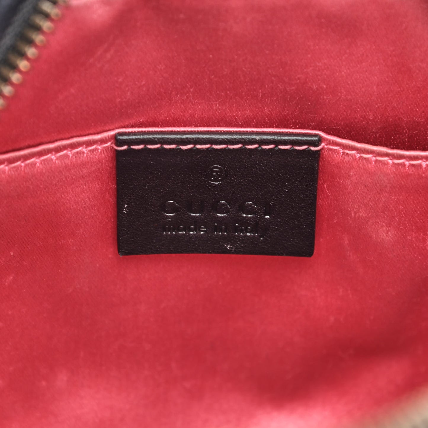 Velvet Matelasse Small GG Marmont Chain Shoulder Bag Black