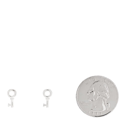 Tiffany Sterling Silver Key Earrings 2 of 5