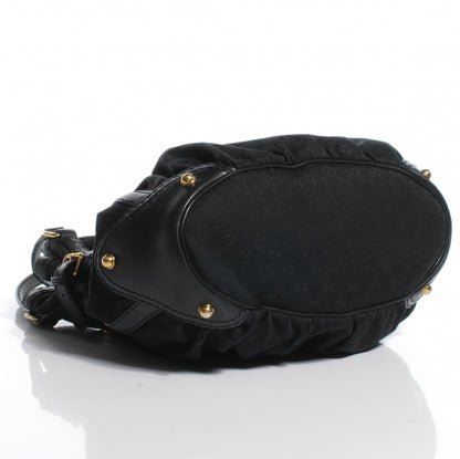 Gucci Monogram Medium Jockey Tote Black 4 of 7