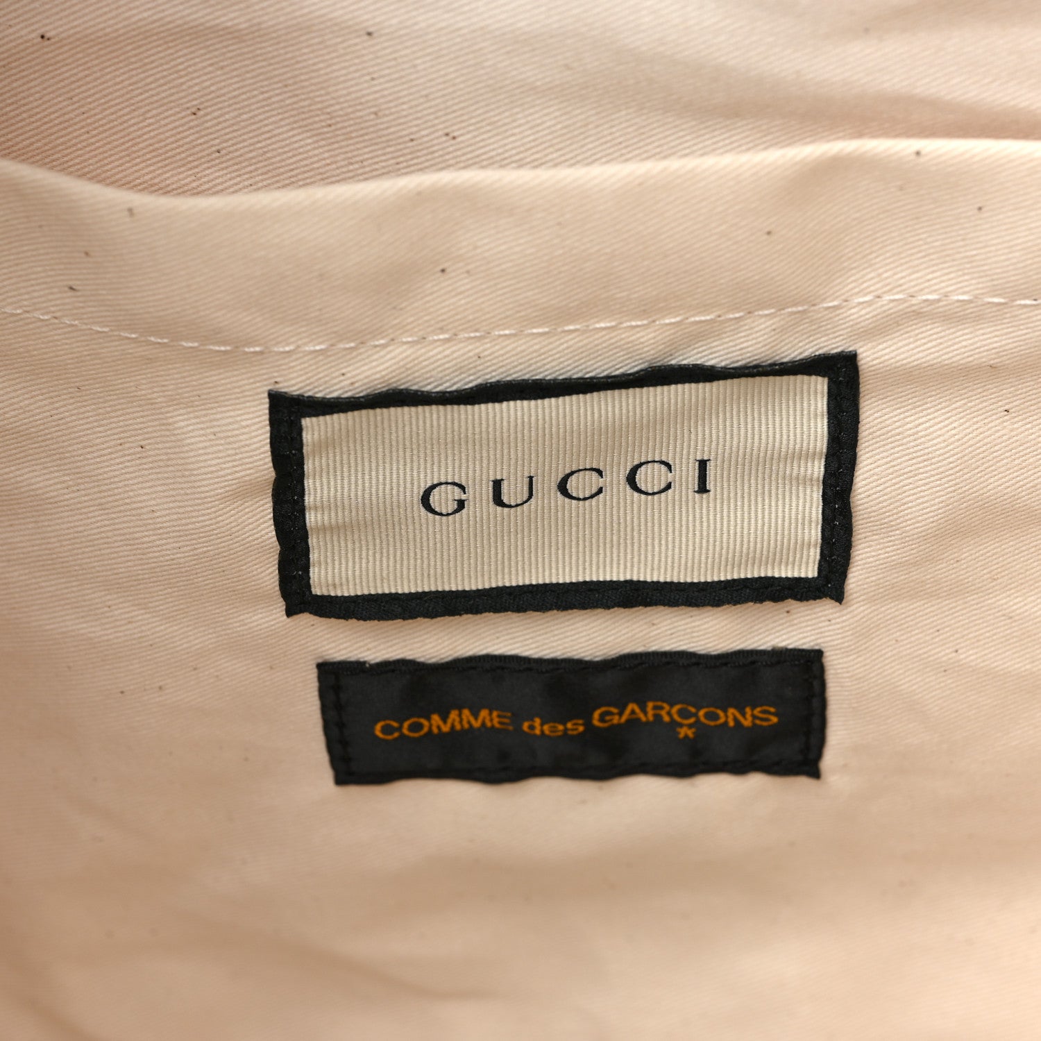 Gucci X COME DE GARCONS Plastic Web Floral Paper Shopper Tote 6 of 9