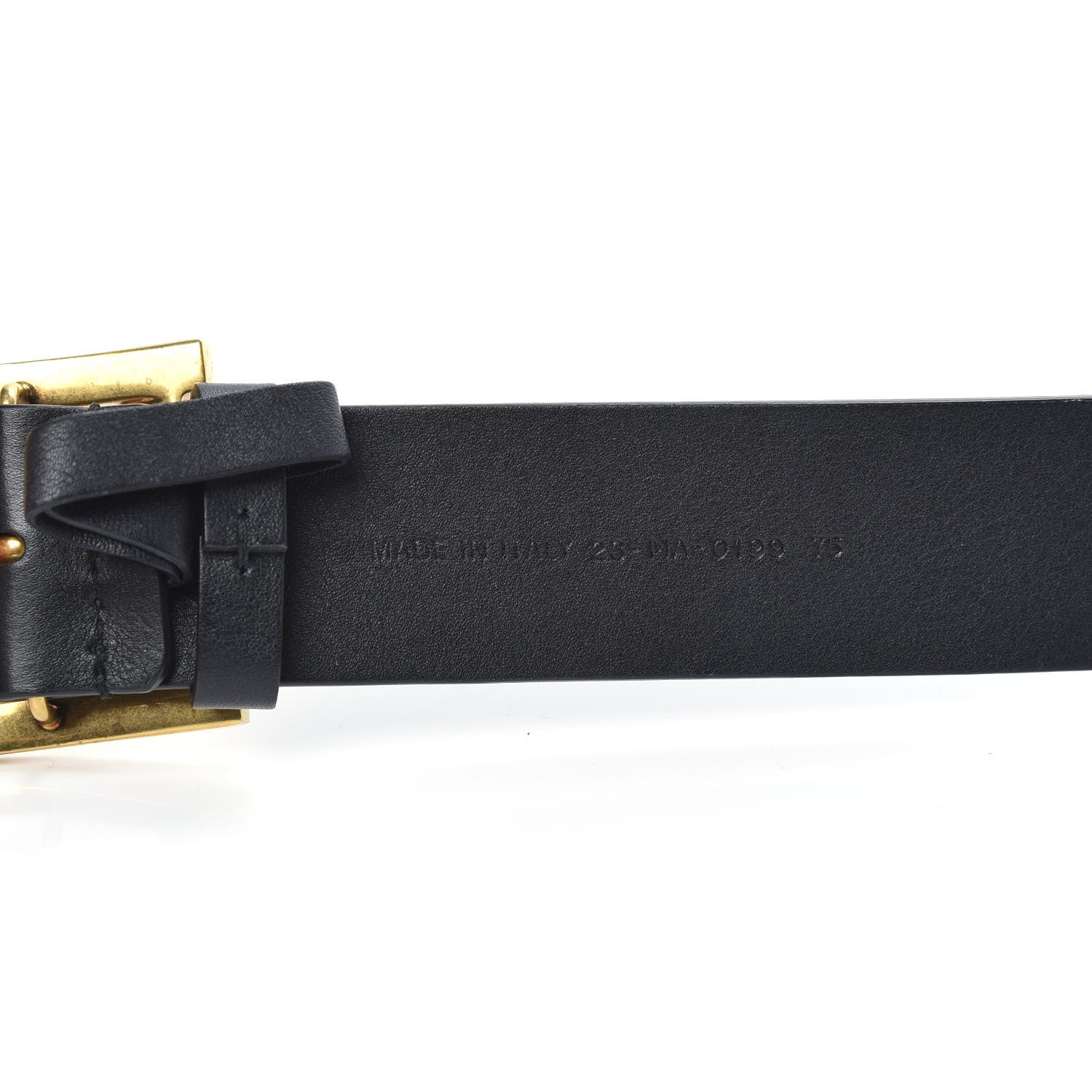 Christian Dior Calfskin Diorquake Belt 75 Black 5 of 5