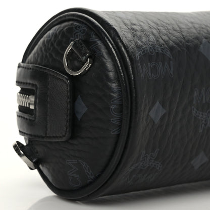 MCM Visetos Mini Barrel Crossbody Bag Black 5 of 6