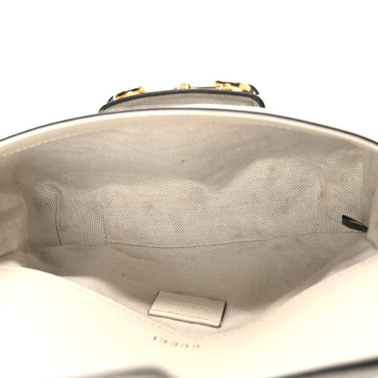 Gucci GG Supreme Monogram Web Mini Horsebit 1955 Shoulder Bag Beige Mystic White 5 of 11