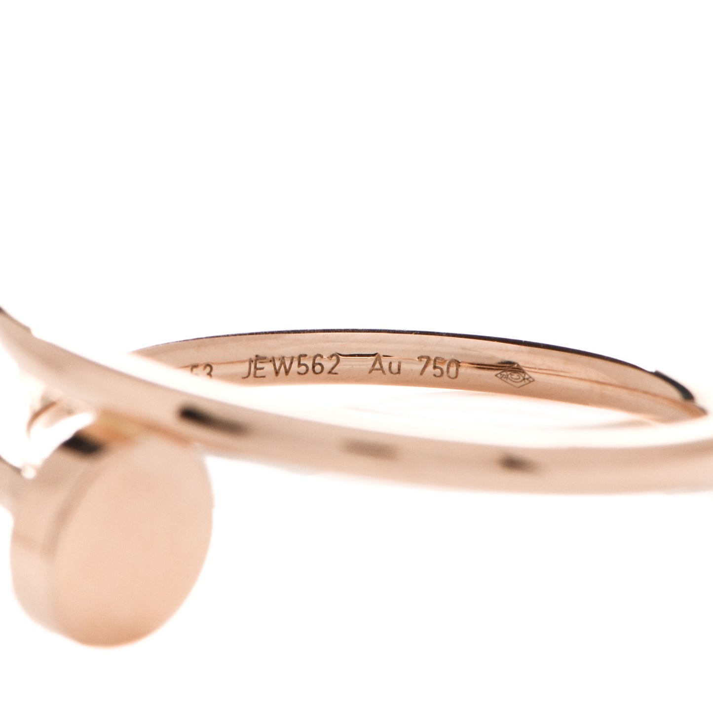 18K Pink Gold Small Juste Un Clou Ring 53 6.25