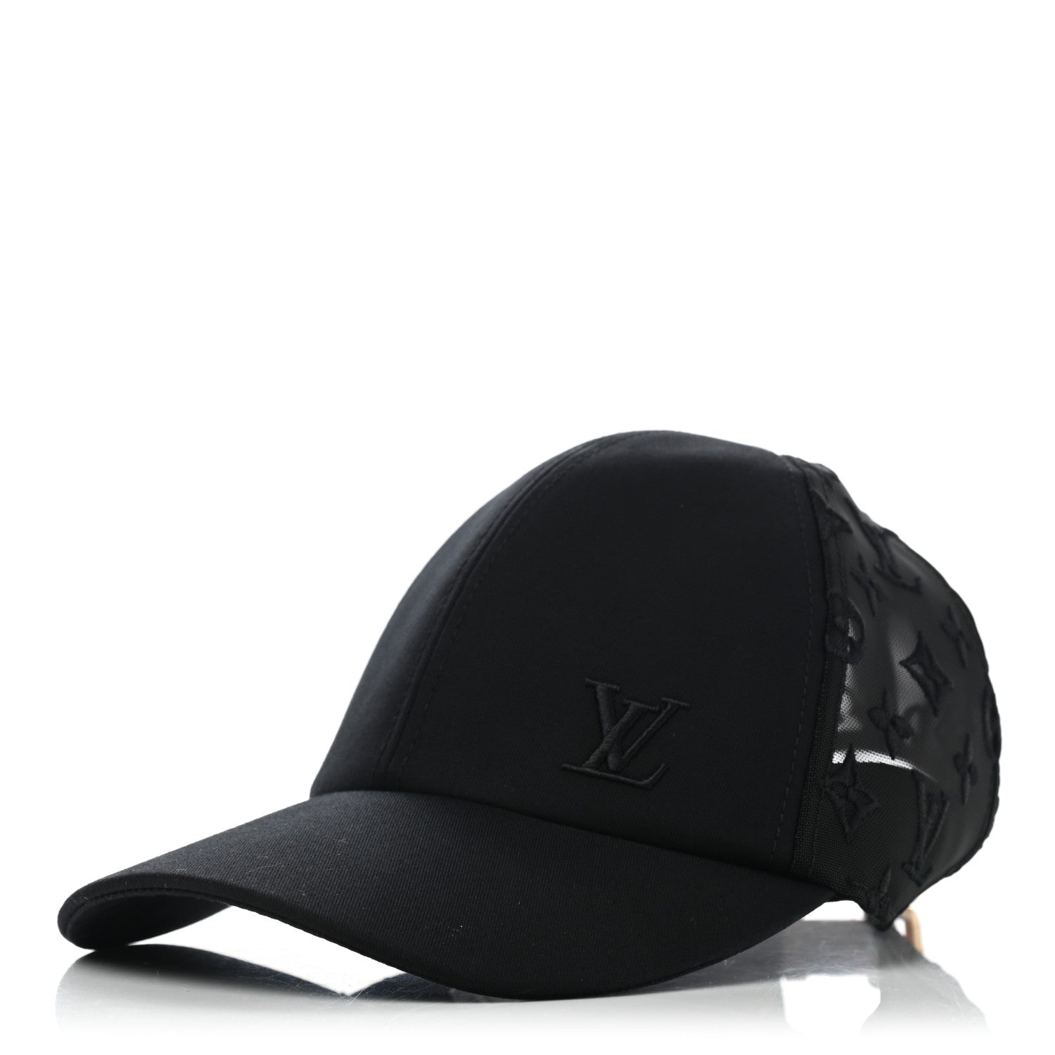 Louis Vuitton Monogram Mesh Cotton Cap M Black 1 of 7
