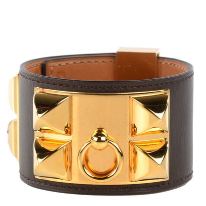 Hermes Chamonix Collier De Chien CDC Bracelet S Chocolate 1 of 7